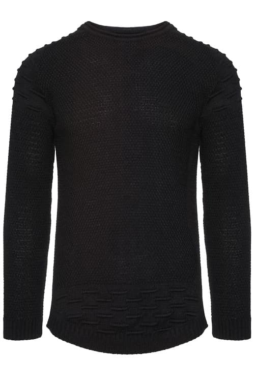 SWETER - CZARNY 27003-1